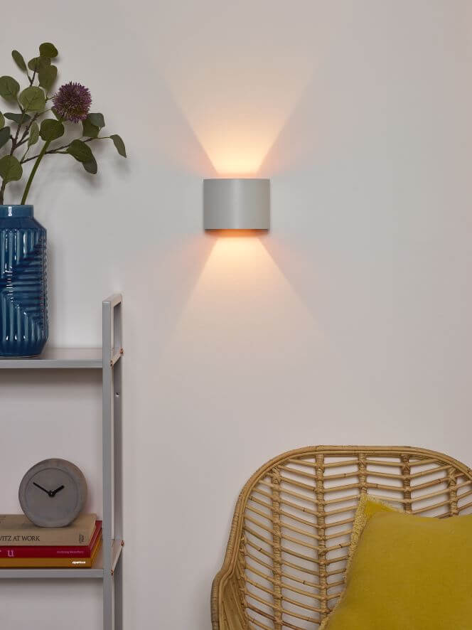 Applique murale XIO blanche, L 13 cm