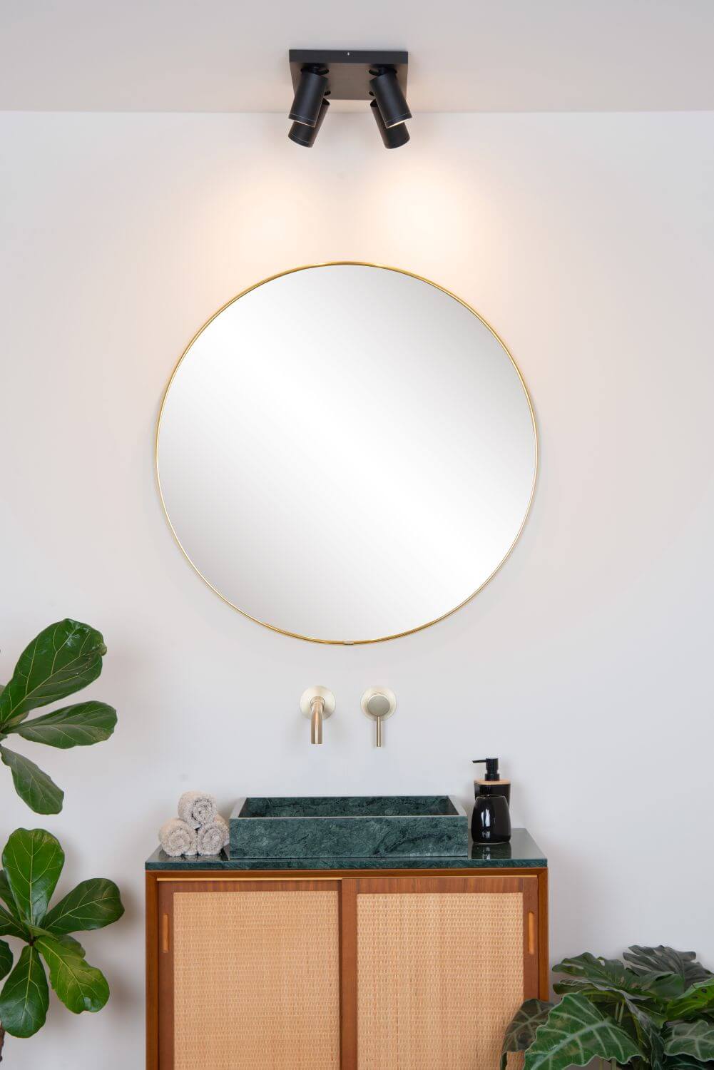 Plafonnier Taylor 4 lumières noir