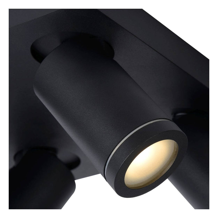 Plafonnier Taylor 4 lumières noir