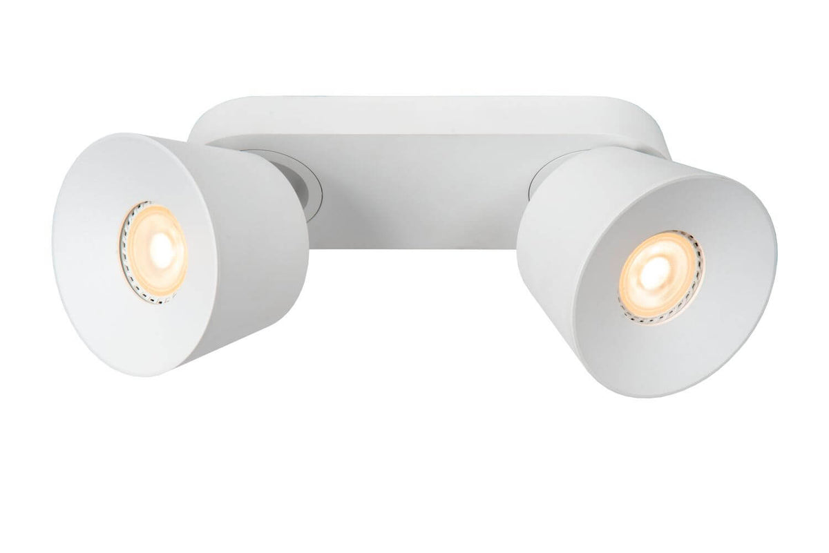 Plafonnier Trigono 2 lumières blanc