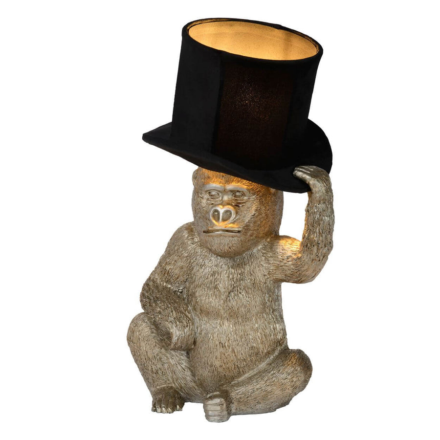 Lampe à poser Extravaganza Gust noire et dorée, coton