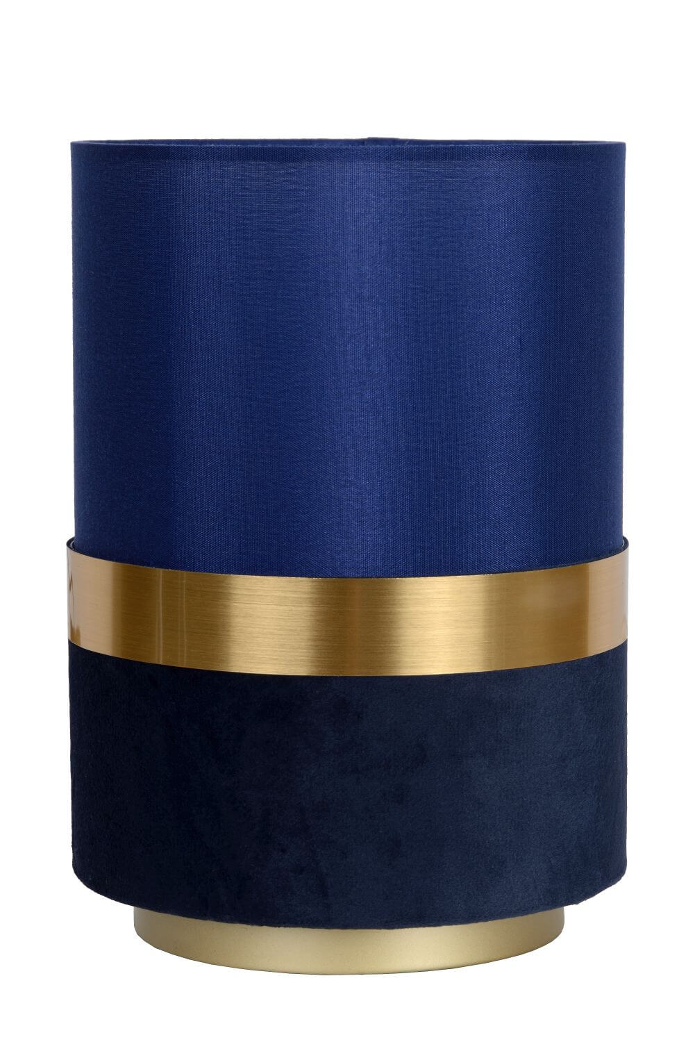 Lampe à poser Extravaganza Tusse bleu et dorée mat, lin