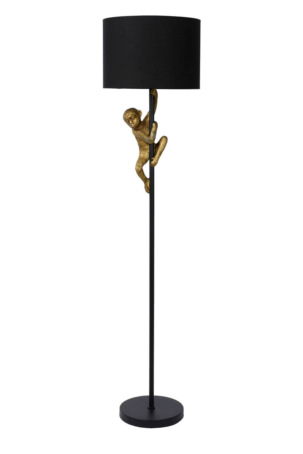 Lampadaire Extravaganza Chimp noir et doré, coton