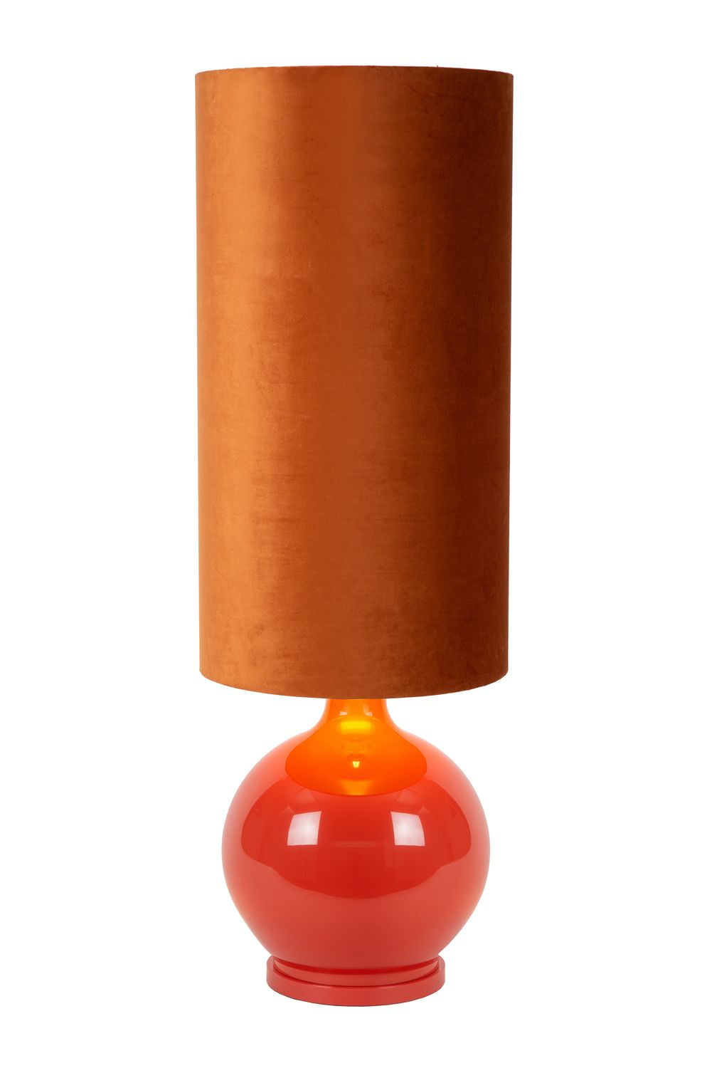 Lampadaire Esterad orange, verre