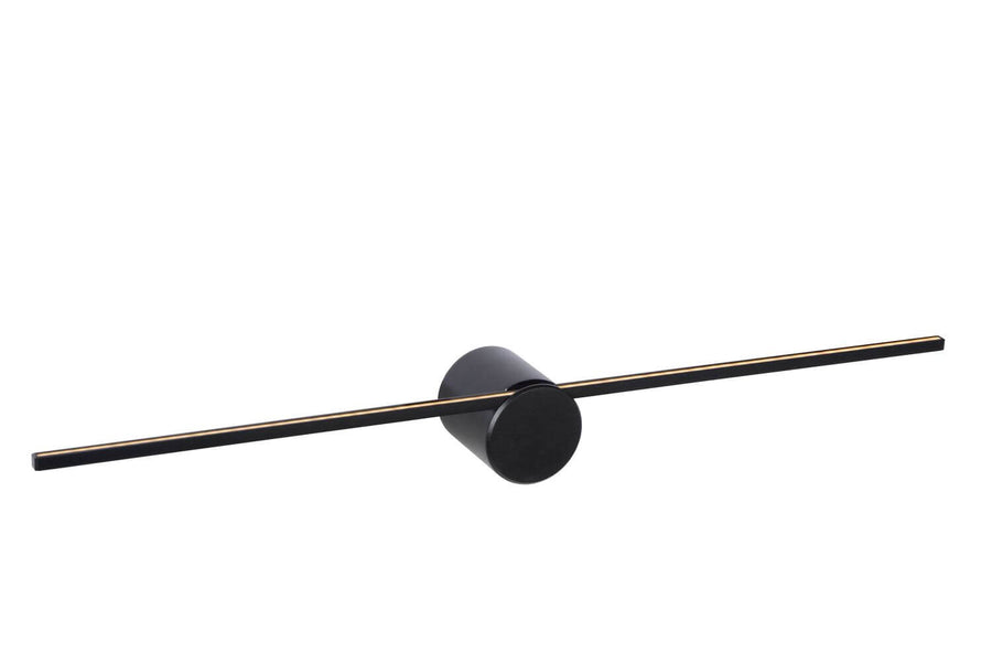 Applique murale Mizar noire, L 60 cm