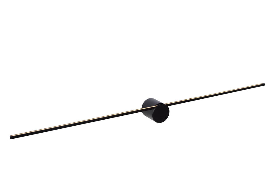 Applique murale Mizar noire, L 90 cm