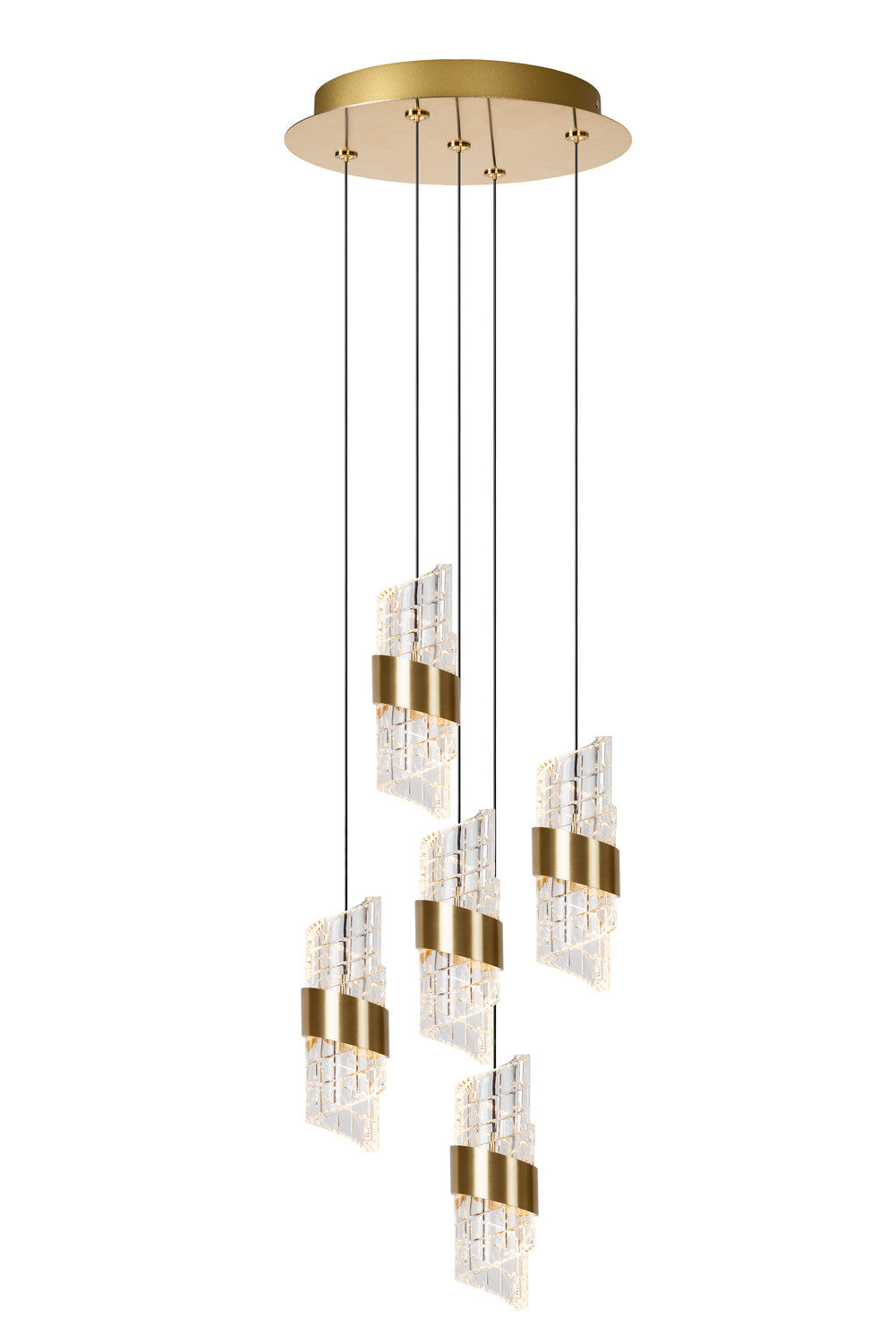 Suspension Kligande dorée, H 70 cm (13496/36/02)