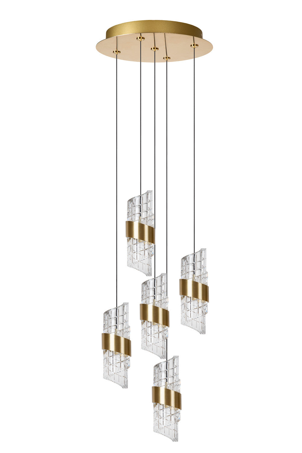Suspension Kligande dorée, H 70 cm (13496/36/02)