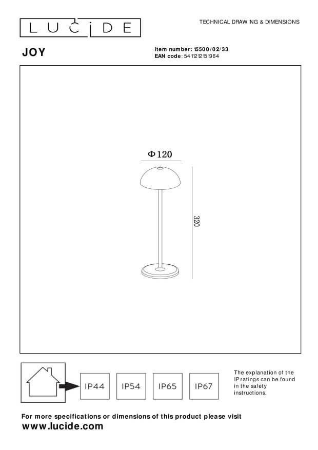 Lampe extérieure JOY verte