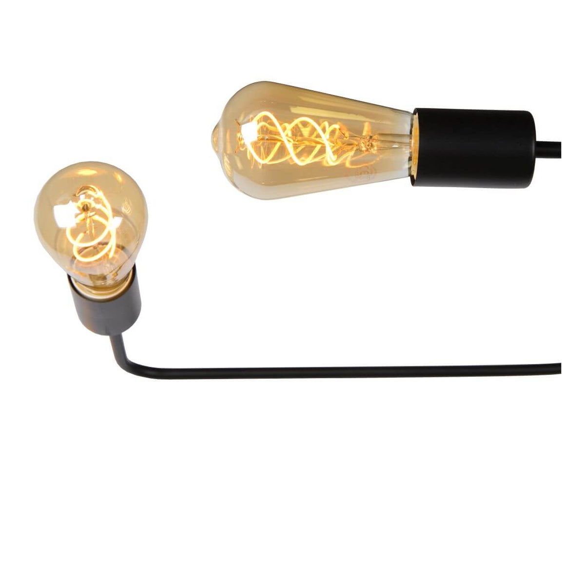 Plafonnier Lester 6 lumières noir