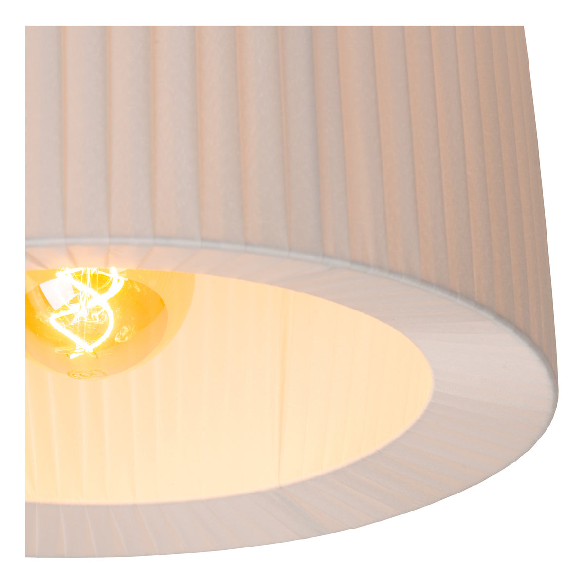 Plafonnier Fold blanc, tissu