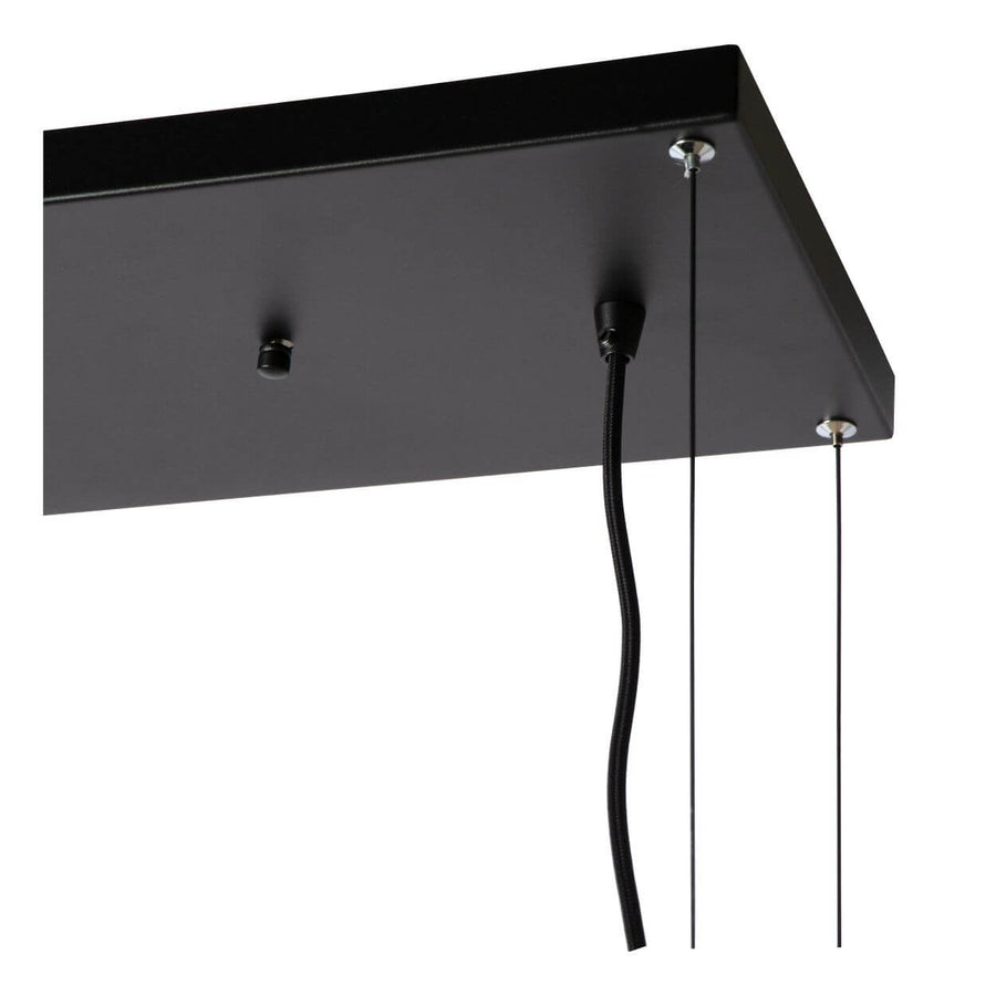 Suspension Miravelle 6 lumières noire