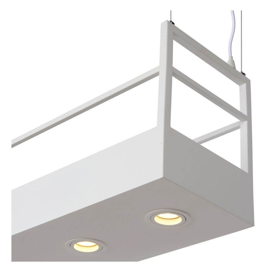 Suspension Miravelle 6 lumières blanche