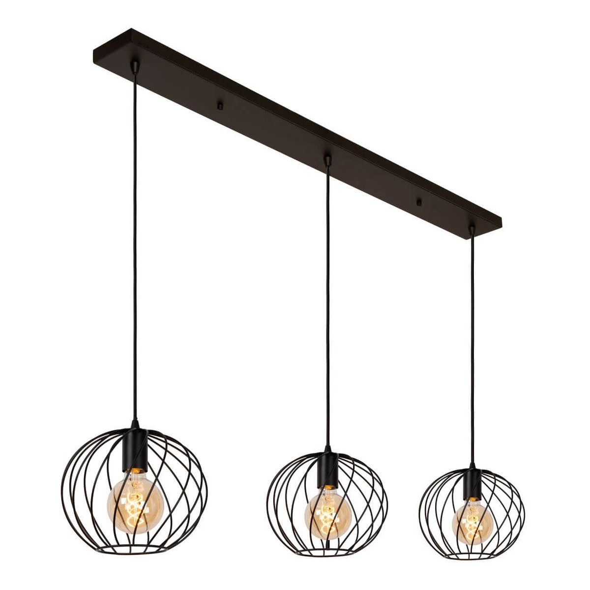 Suspension Danza 3 lumières noire (21428/03/30)
