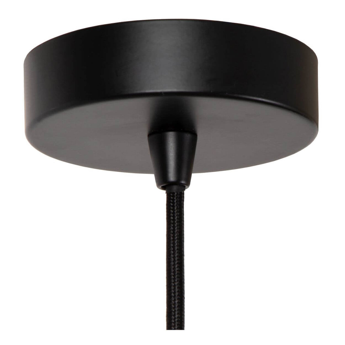 Suspension Danza dorée mat et noire, H 70 cm