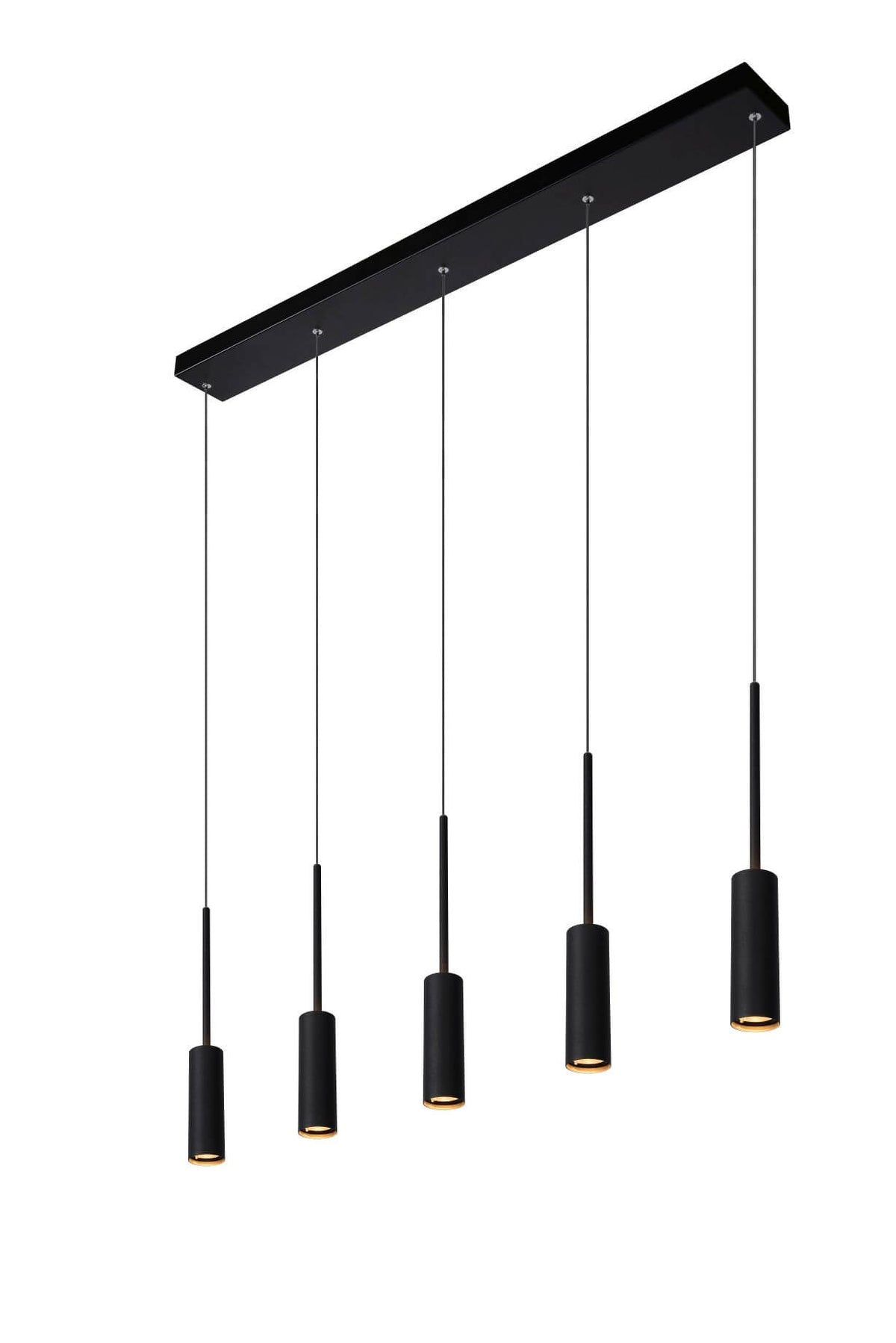 Suspension Tubule noire, L 101 cm