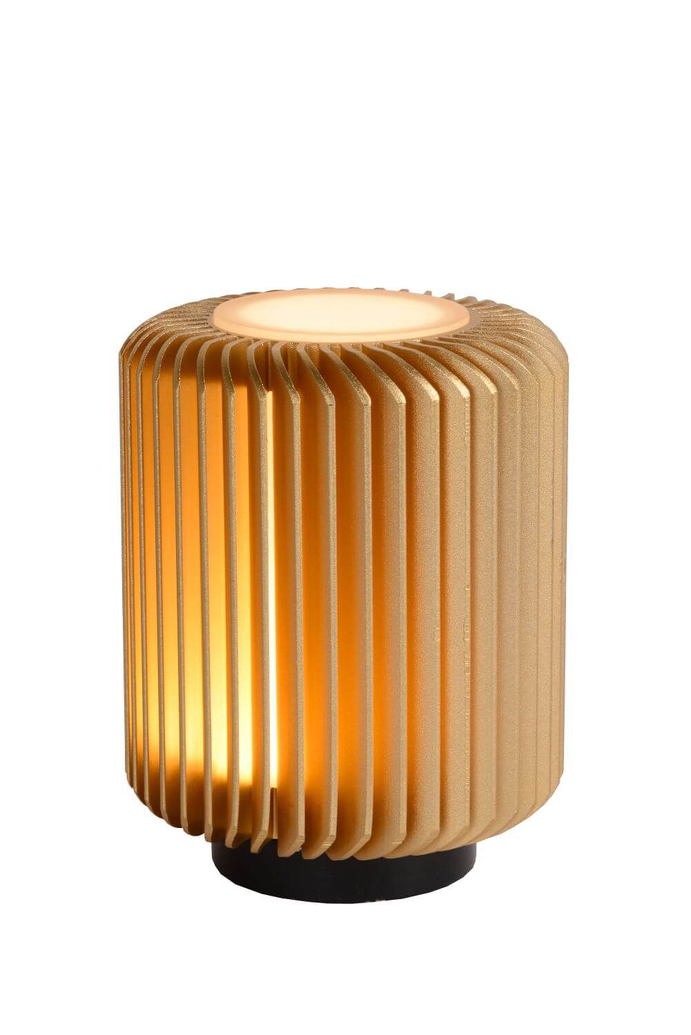 Lampe à poser Turbin dorée mat et noire