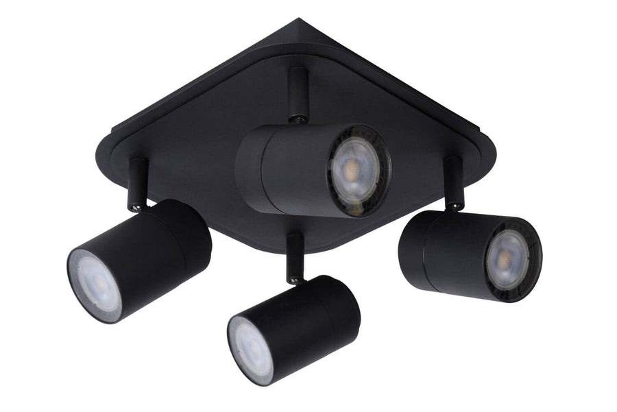 Plafonnier Lennert 4 lumières noir