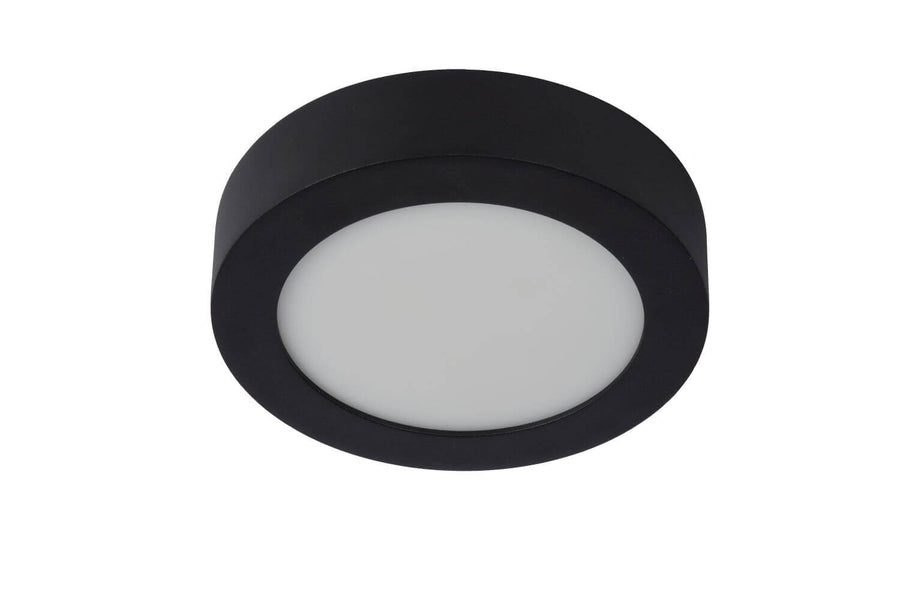 Plafonnier Brice noir, Ø 18 cm