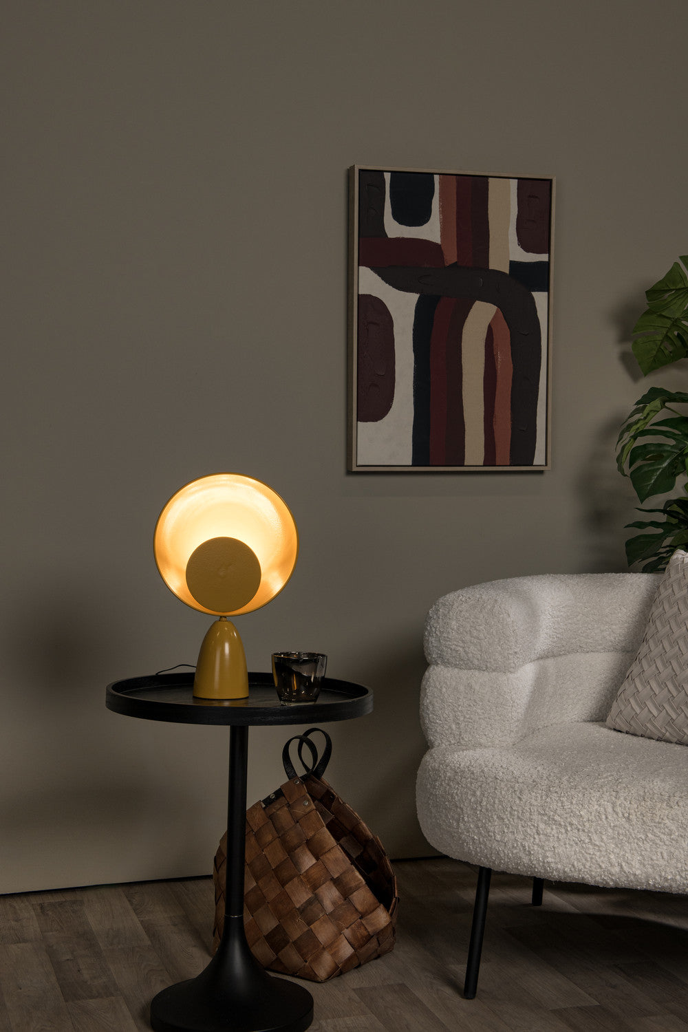 Lampe à poser Castamar jaune