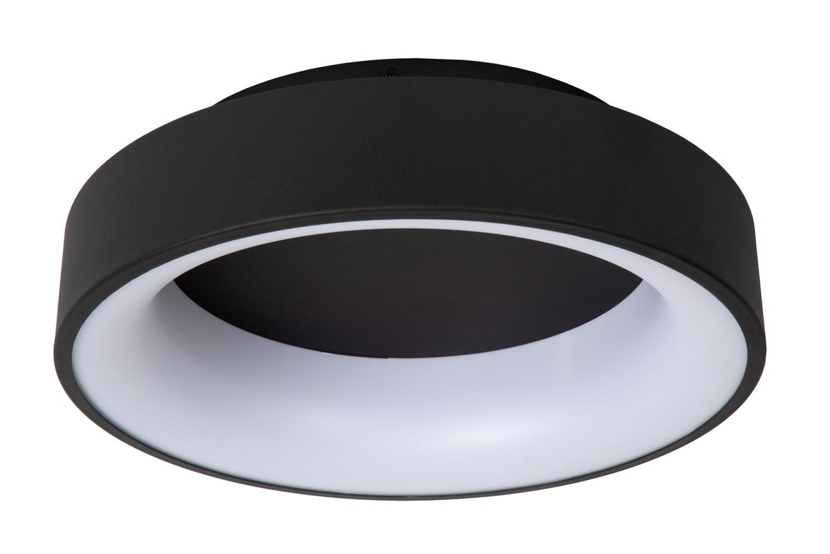 Plafonnier Mirage noir, Ø 38 cm
