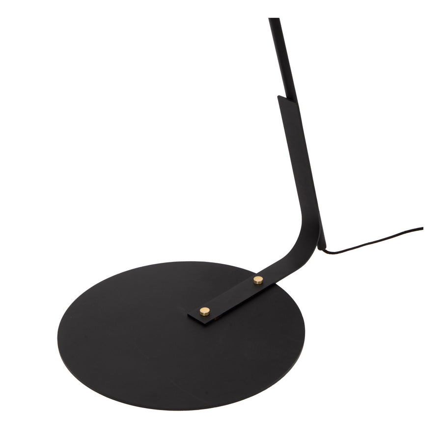 Lampadaire Kelso noir, lin