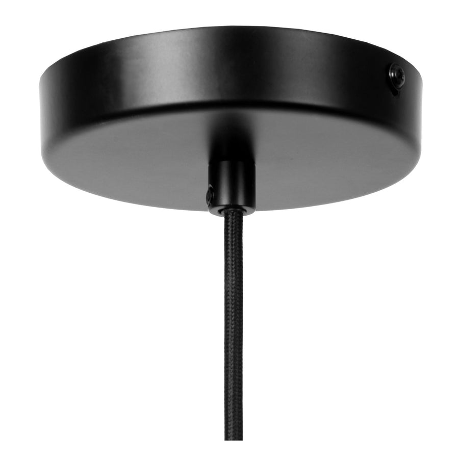 Suspension Ilona ambrée et noire, verre (45408/30/62)