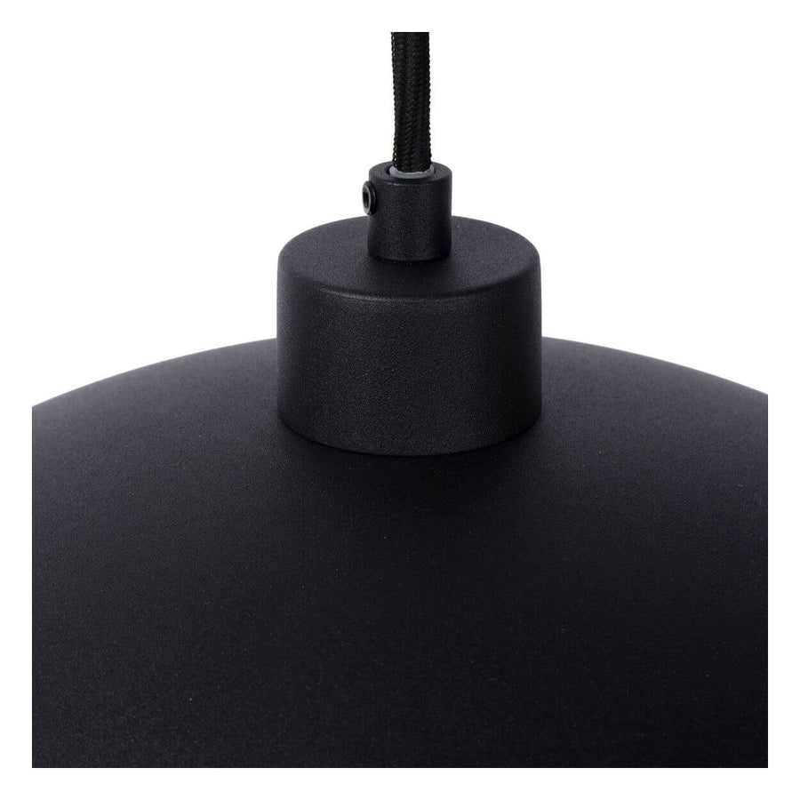 Suspension Siemon noire et dorée mat