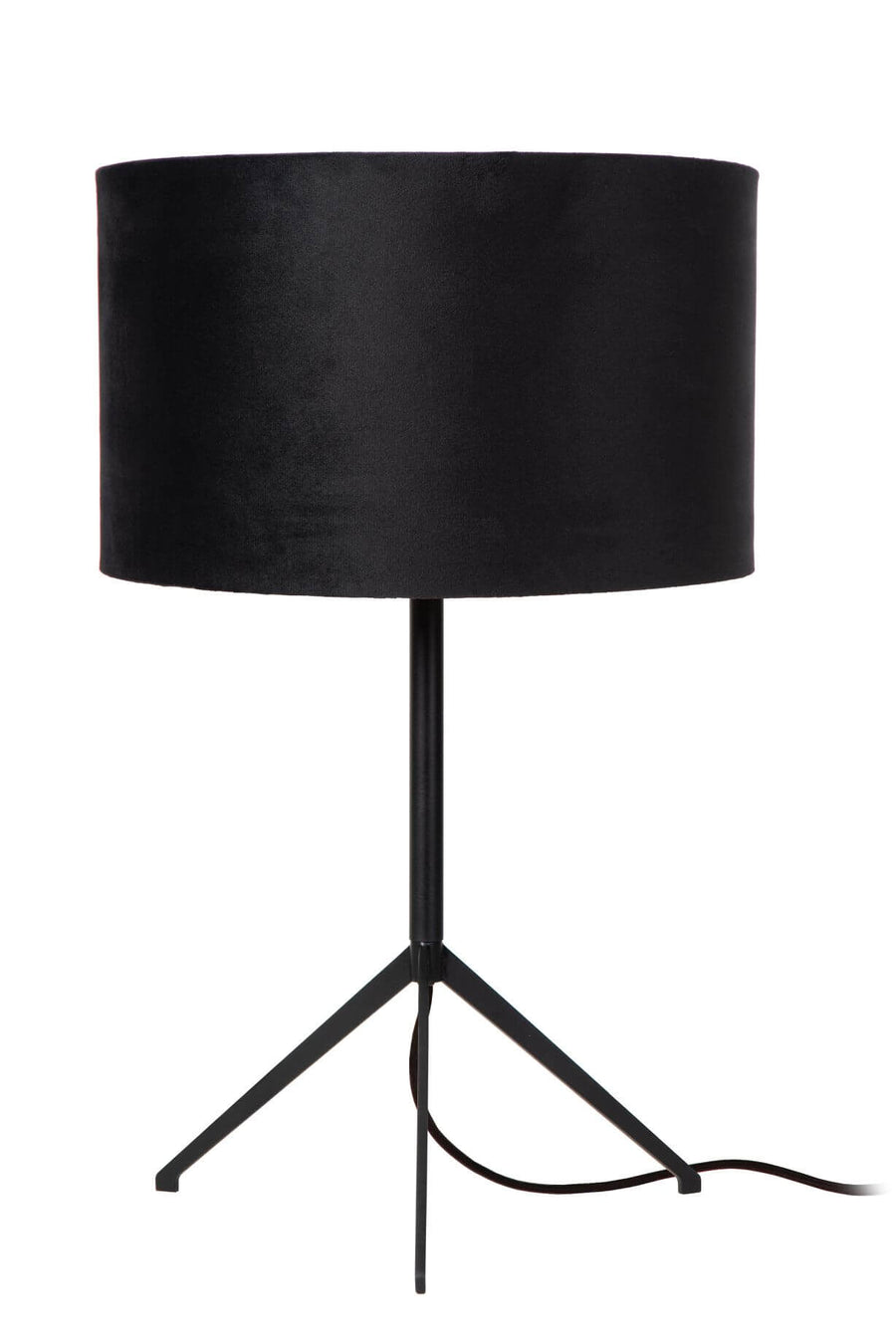 Lampe à poser Tondo noire, lin