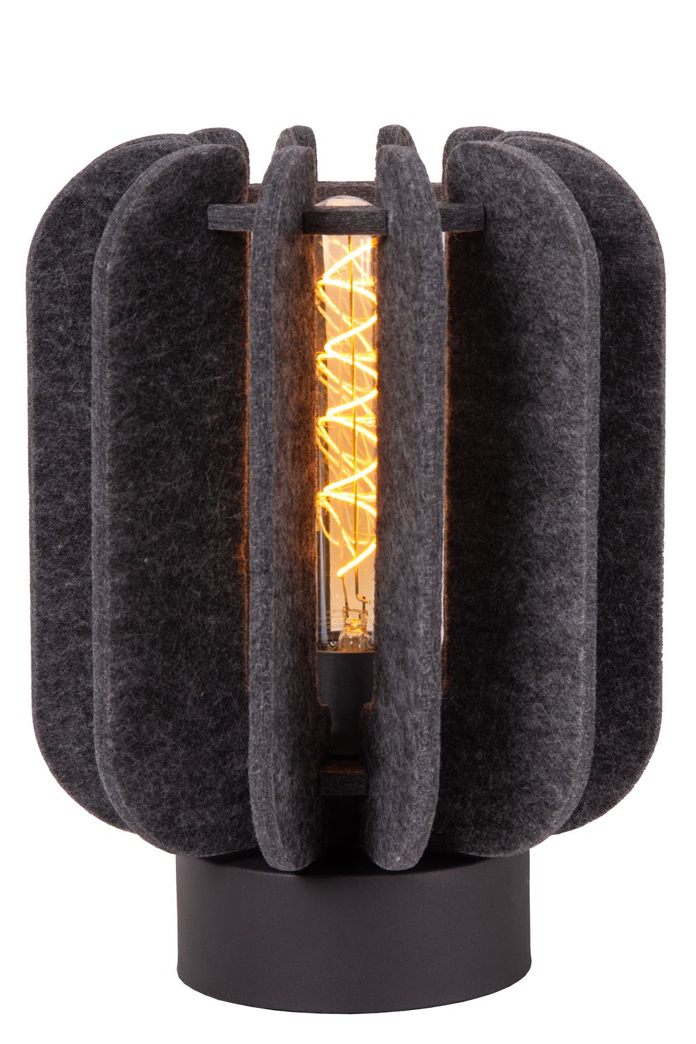 Lampe à poser Rafal grise et noire