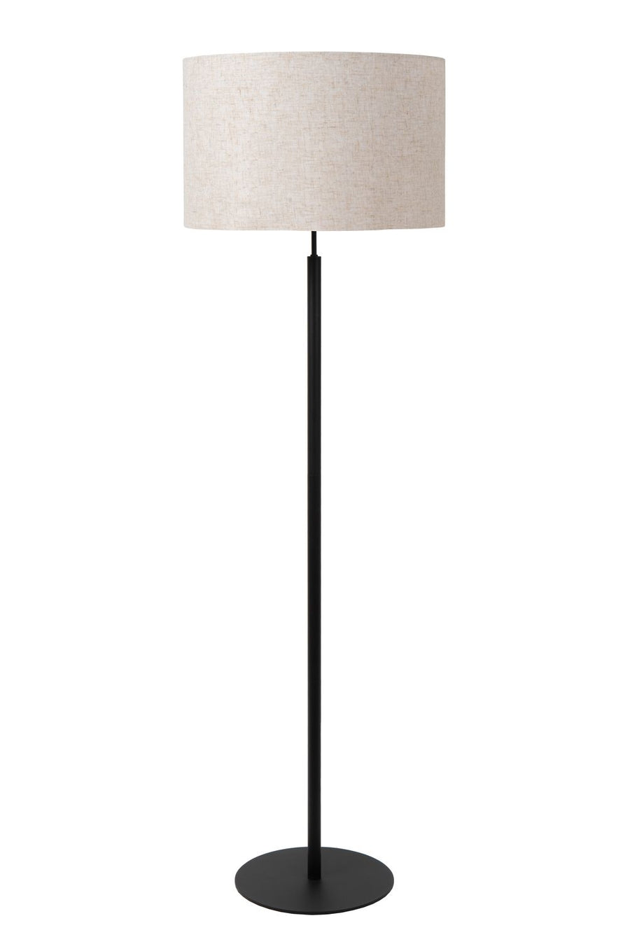 Lampadaire Maya beige et noir, coton
