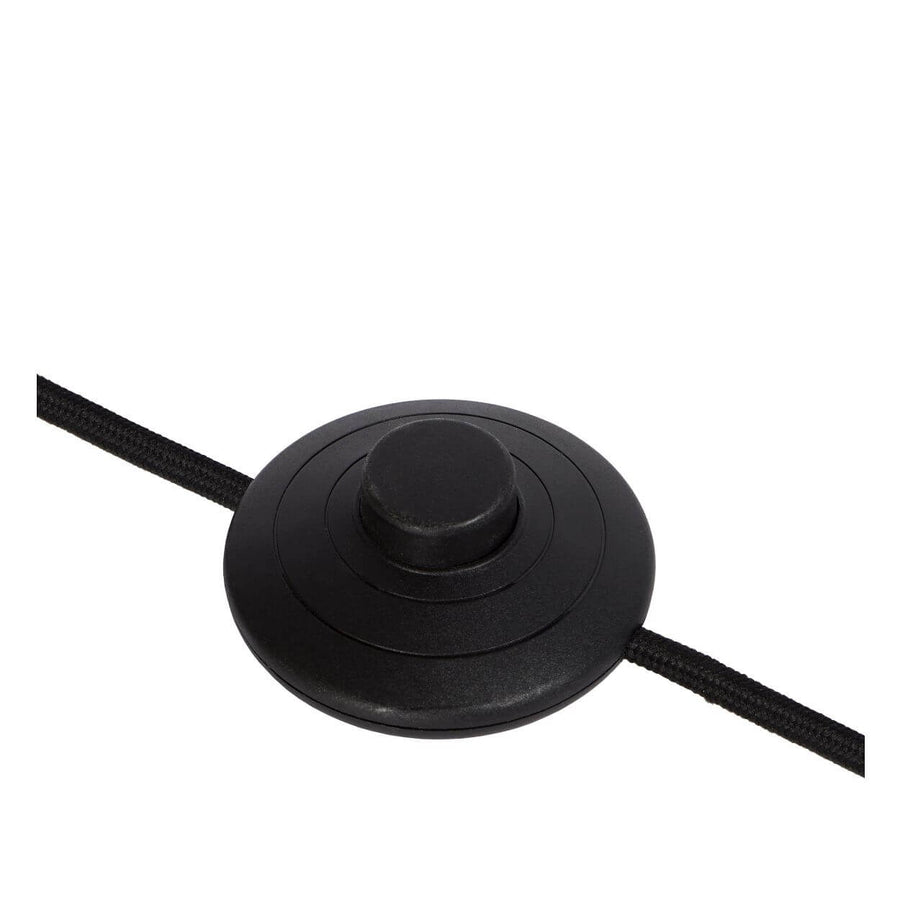 Lampadaire Tycho 4 lumières noir et fumé, verre