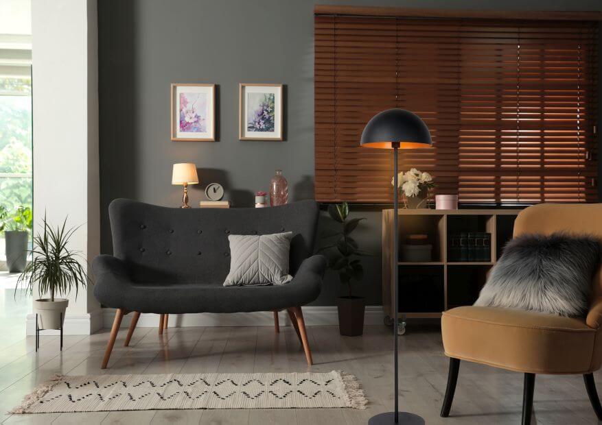 Lampadaire Siemon noir