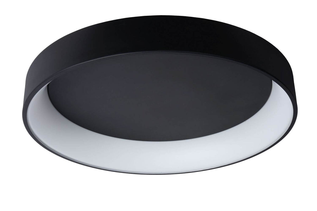 Plafonnier Talowe noir et blanc, Ø 80 cm