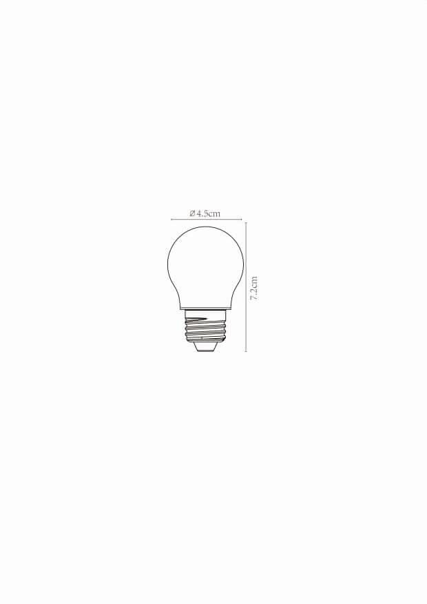 Ampoule LED E27 à filament, 4 W | Lucide