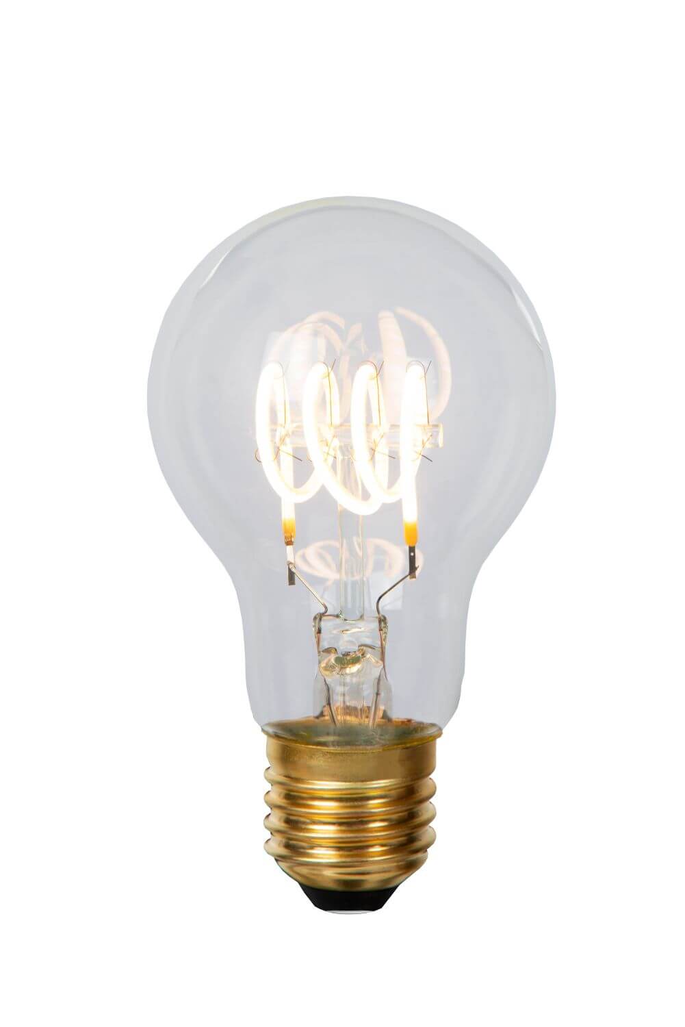 Ampoule LED E27 standard à filament transparente, 5 W | Lucide