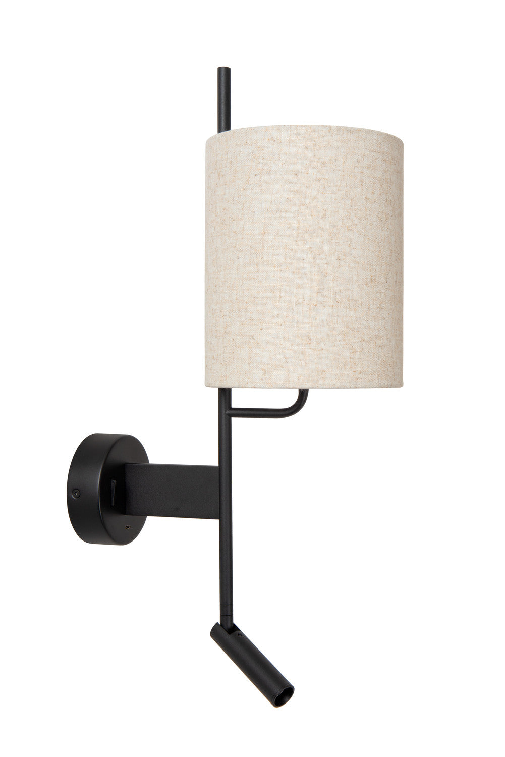 Applique murale Magic noire, lin, H 58 cm