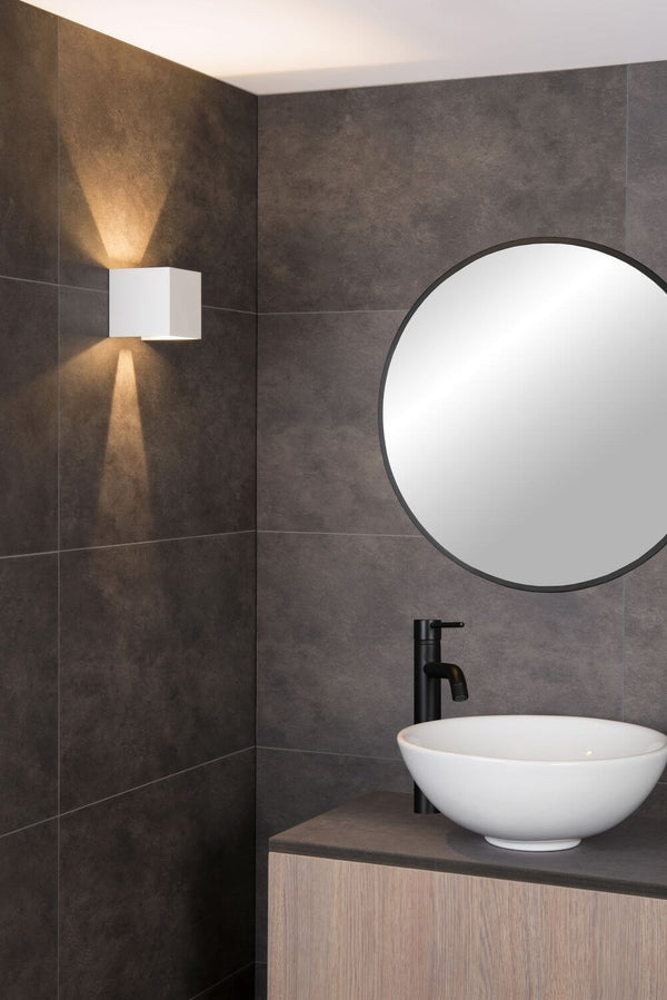 Applique murale AXI blanche, H 10 cm