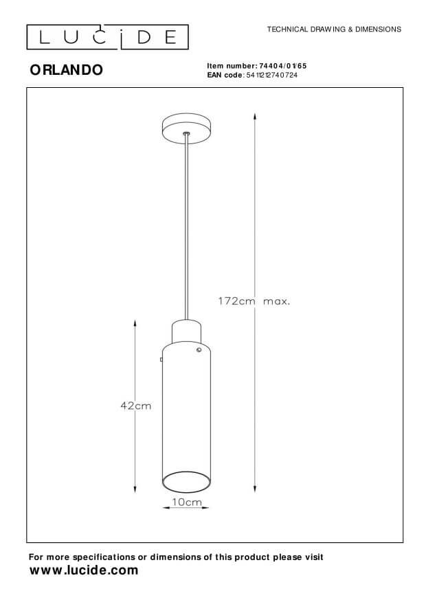Suspension Orlando fumée et grise, verre