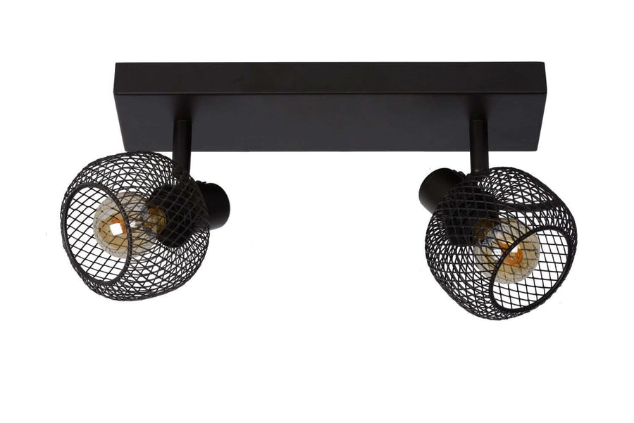 Plafonnier Maren 2 lumières noir