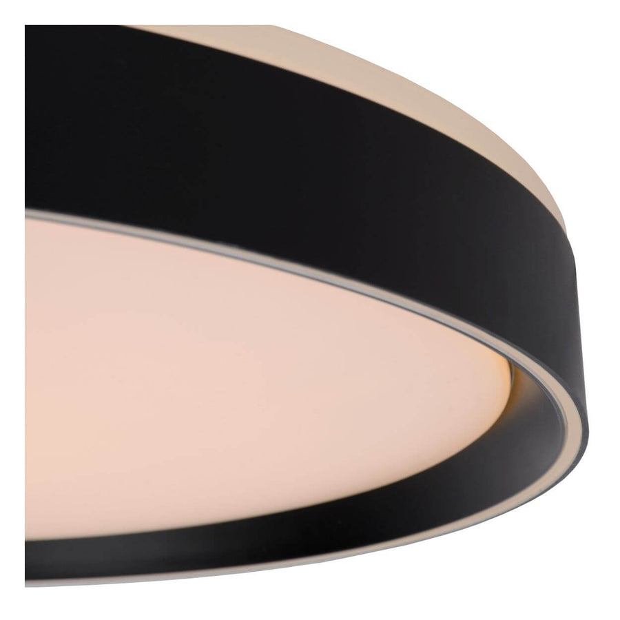 Plafonnier Nuria noir, Ø 50 cm