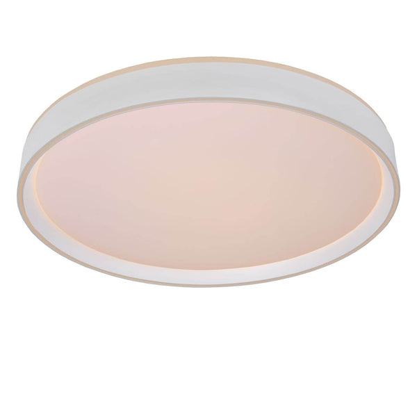 Plafonnier Nuria blanc, Ø 50 cm
