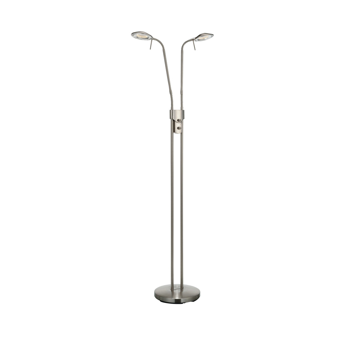 Lampadaire Hudson 2 lumières en acier