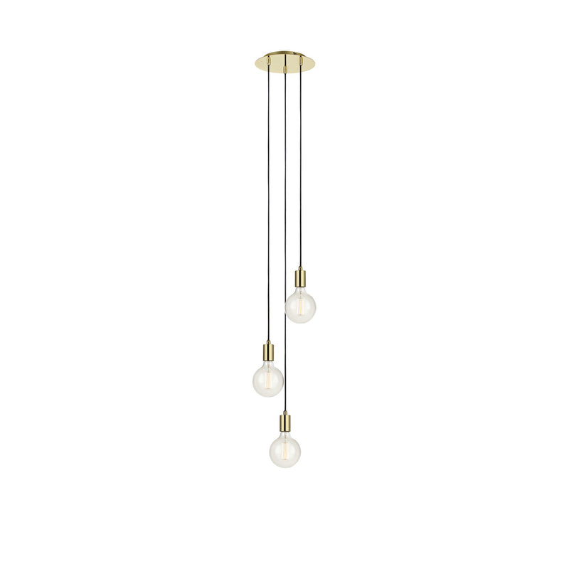 Suspension Sky sur platine ronde