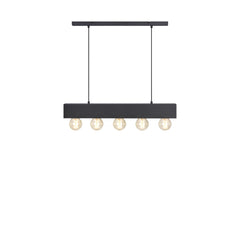Lustre Couture 5 lumières noir