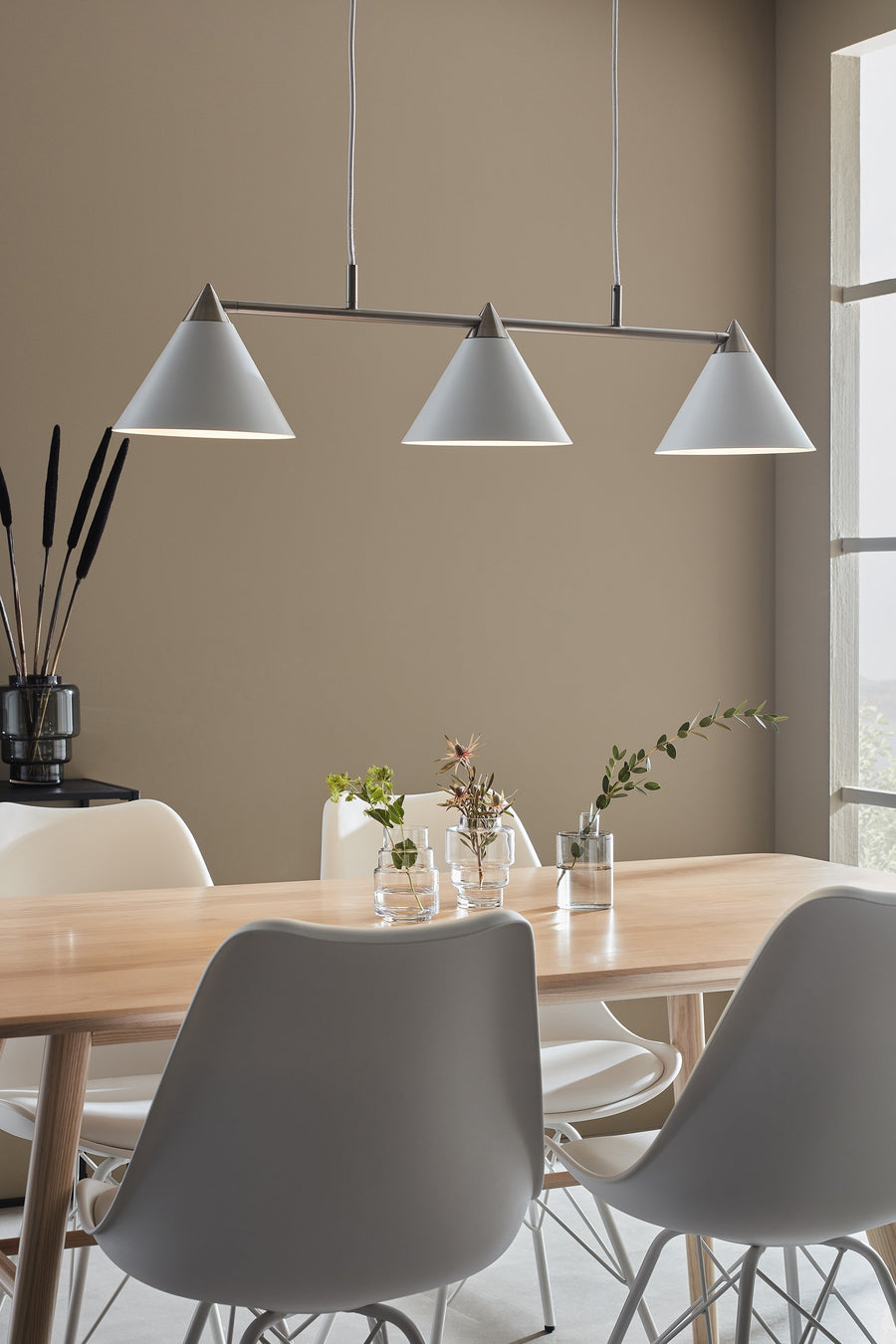 Suspension Klint blanche et acier