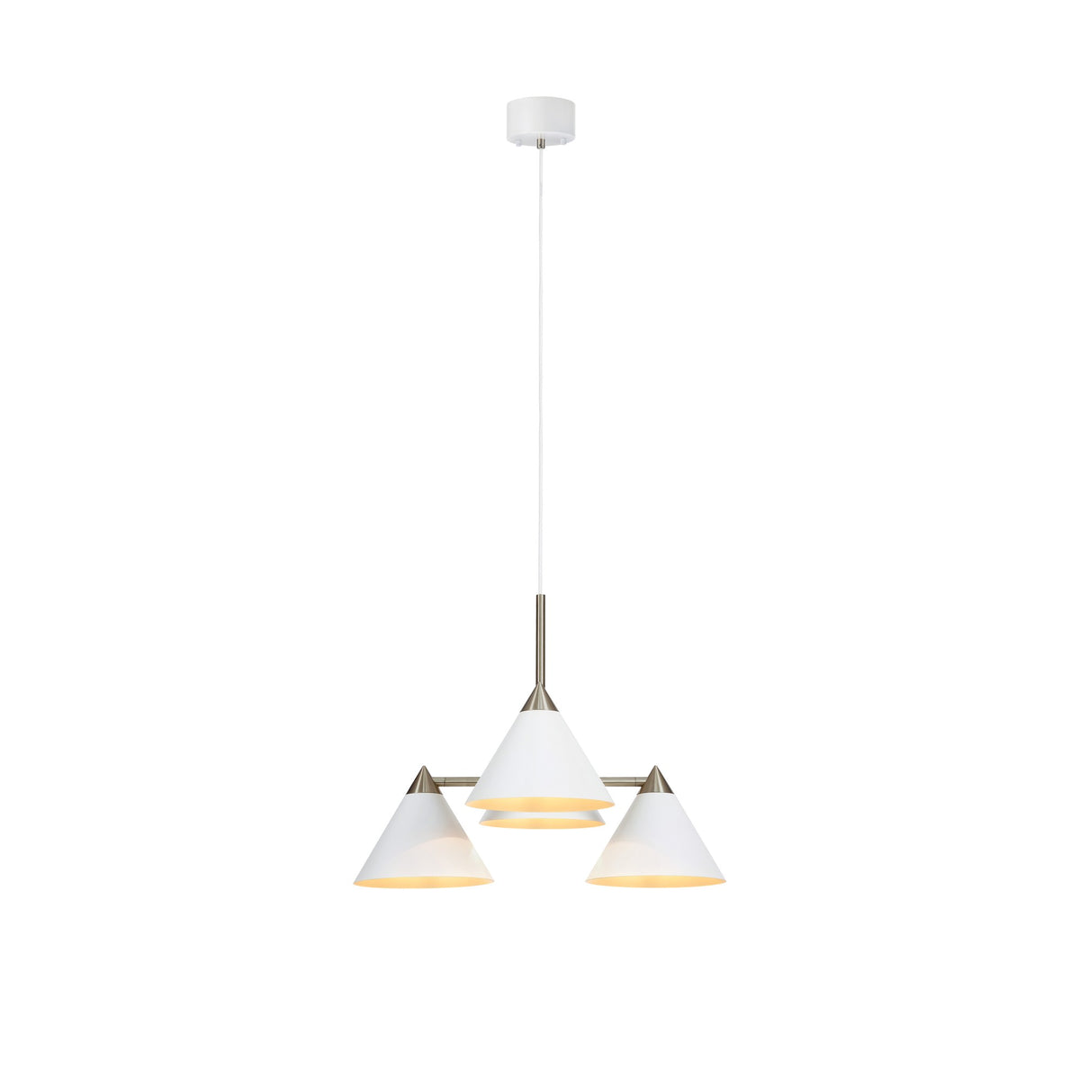 Suspension Klint blanche et acier