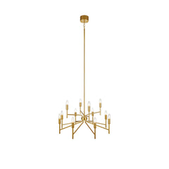 Lustre Regent 12 lumières doré