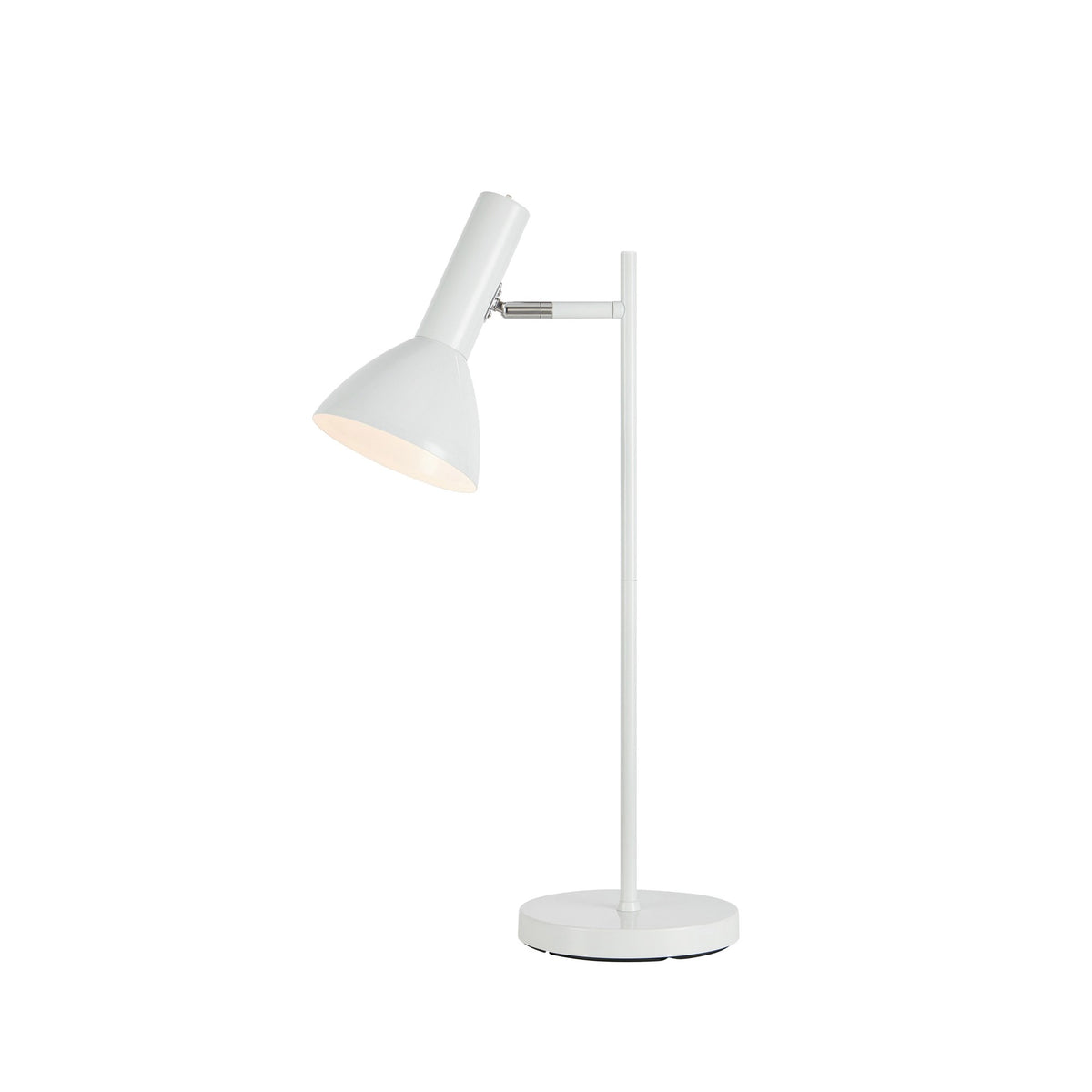 Lampe à poser Metro blanche brillante