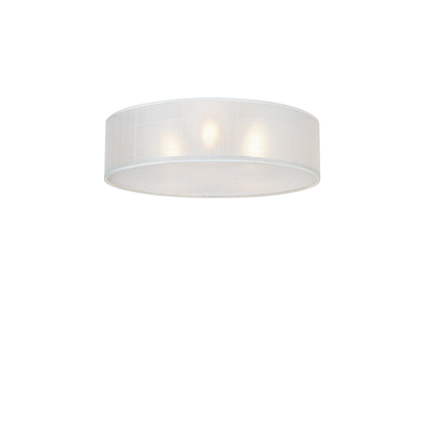 Plafonnier Haru 3 lumières en fibre de bananier blanche